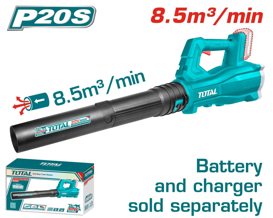 Soplador de Hojas a Batería 20V (8.5M3/MIN) - sin Bat - TABLI20323 - Total