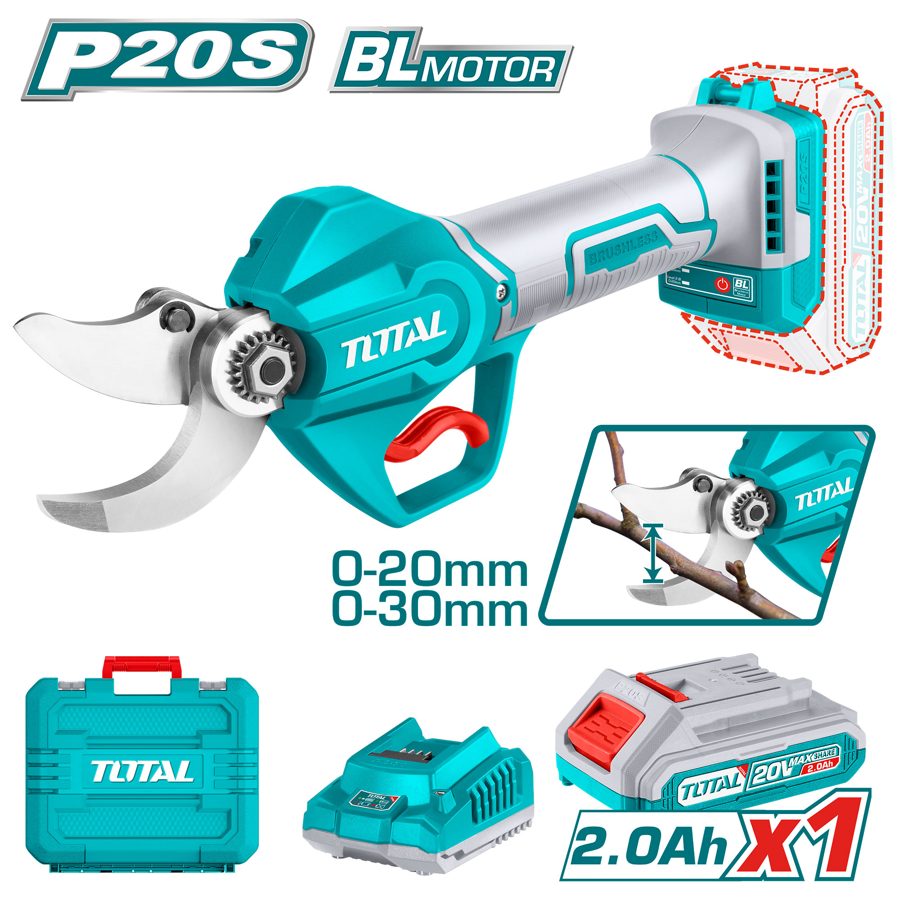 Tijera de Podar a Batería 20V - Bat/car - TSSLI203083 - Total