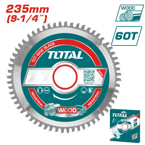 Disco (hoja) de Sierra Tct 235MM 60T (corte Madera) - Total