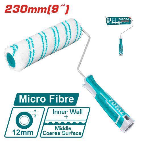 Rodillo y Funda Microfibra P/ Pared Interior 230MM - Total