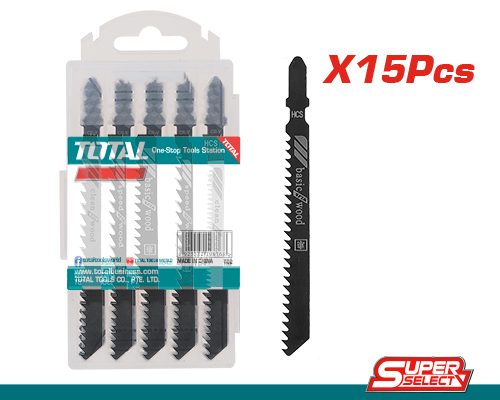 Hoja de Sierra de Calar (tico Tico) para Madera 8 Tpi (15 Pzs) - Total