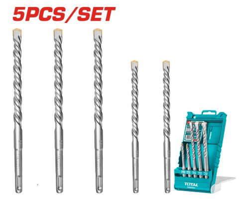 Mechas Sds Plus P/ Martillo 6-12MM (5 Pzs) - Total