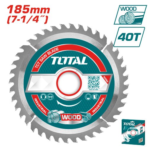 Disco (hoja) de Sierra Tct 185MM 40T (corte Madera) - Total