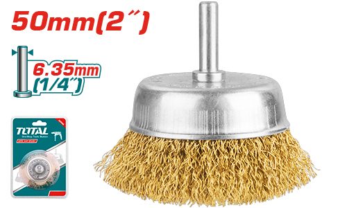 Cepillo de Copa de Alambre 50MM (vástago 1/4) - Total