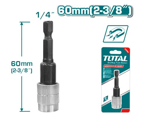 Extension Portapuntas Destornillador 60MM con Liberacion - Total