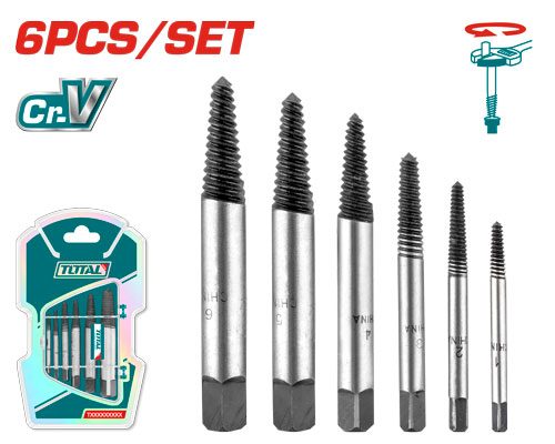 Extractores de Tornillos (6 Pzs) - Total