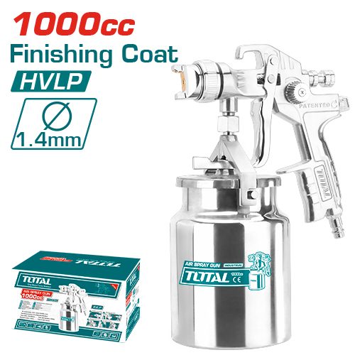 Pistola Neumática 1000CC - 1.4MM (p/ Acabado) - Total