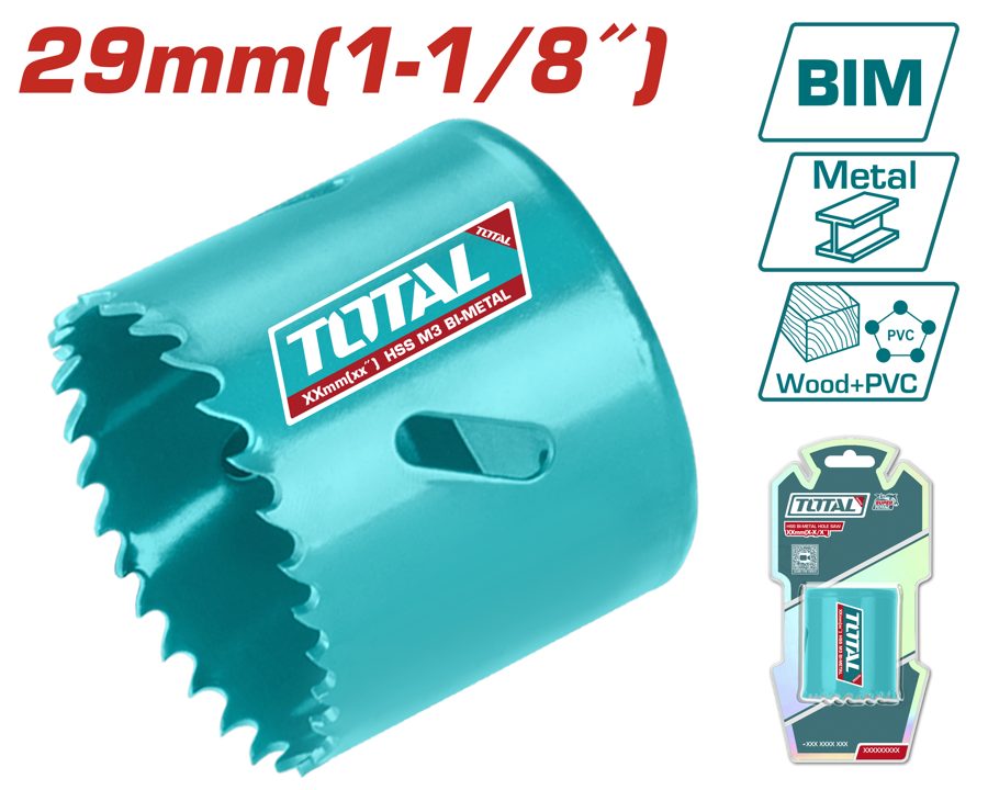 Mecha Copa (sierra Corona) Bimetálica 29MM (p/ Multimaterial) - Total