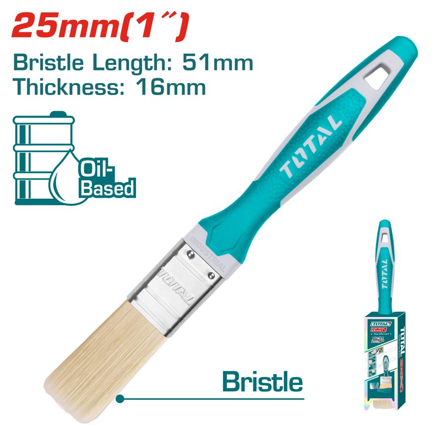 Pincel de Pintura 25MM (cerda 51X16MM) - Total