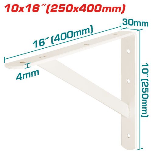 Soporte de Repisa Reforzados 25X40CM (4MM) - Total