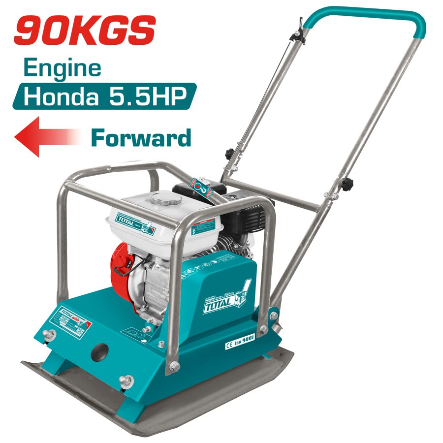 Compactadora de Placa a Gasolina 90KG Motor Honda 5.5HP - TP7100-1 - Total