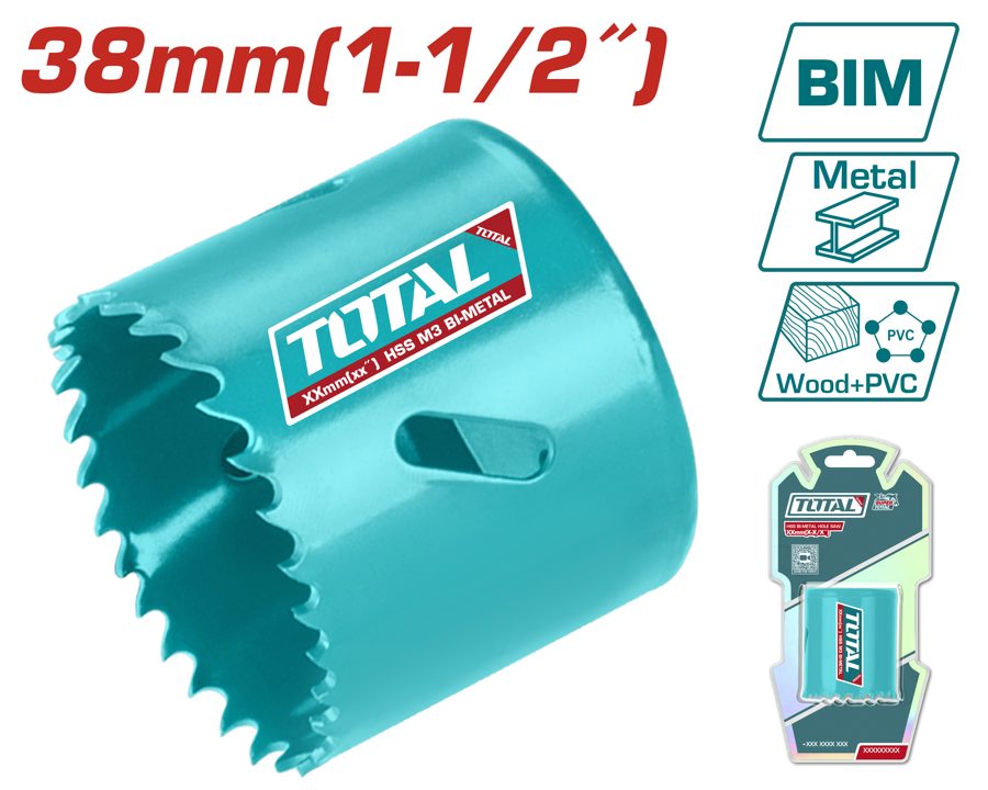 Mecha Copa (sierra Corona) Bimetálica 38MM (p/ Multimaterial) - Total
