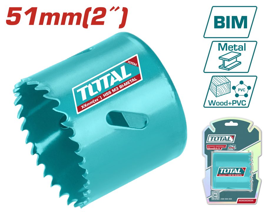 Mecha Copa (sierra Corona) Bimetálica 51MM (p/ Multimaterial) - Total