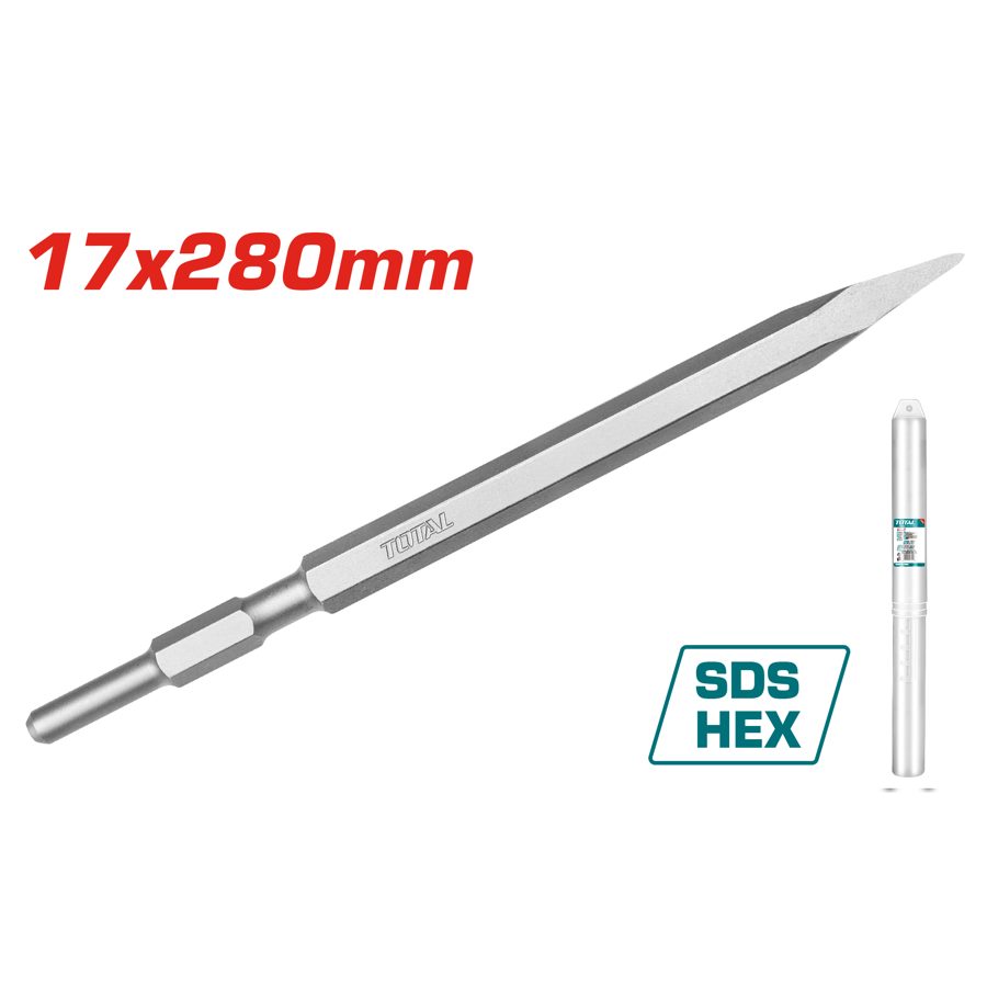 Cincel Puntiagudo Sds Hex 17X280MM - Total