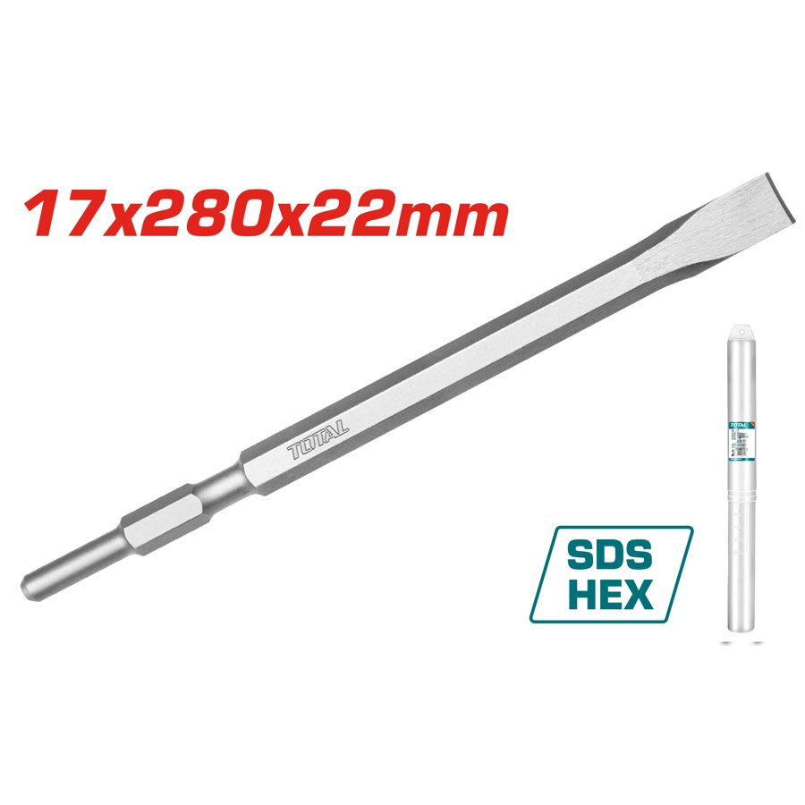 Cincel Plano Sds Hex 17X280X22MM - Total