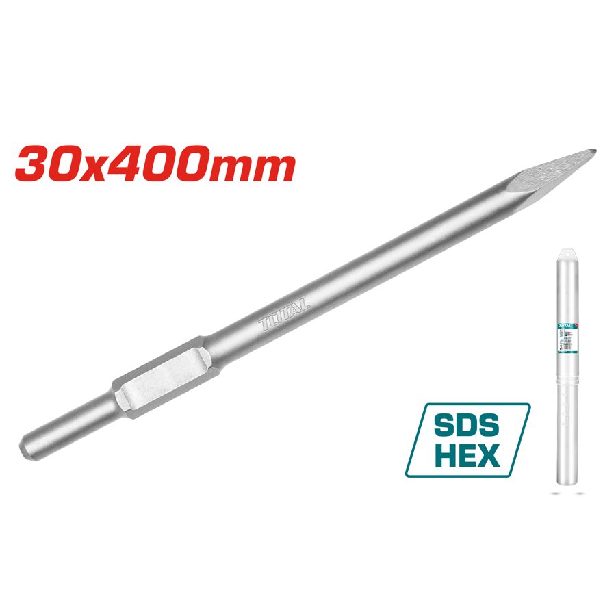 Cincel Puntiagudo Sds Hex 30X400MM - Total