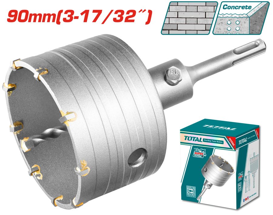 Mecha Copa (sierra Corona) Diamantada (p/ Concreto) 90MM - Total