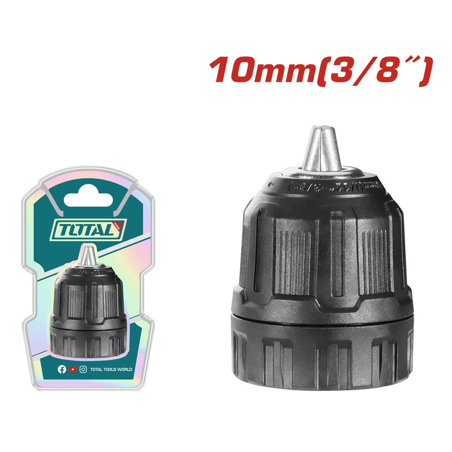 Mandril Autoajustable 10MM (p/ Taladro Atorn) - Total