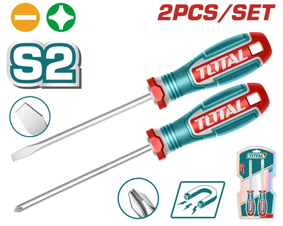 Destornilladores SL6.5 y PH2 125MM (2PZS) - S2 - Total