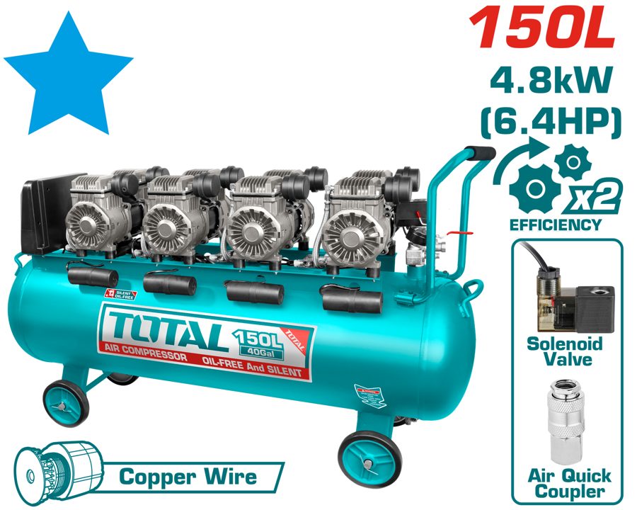 Compresor 150L 4.8KW - Total