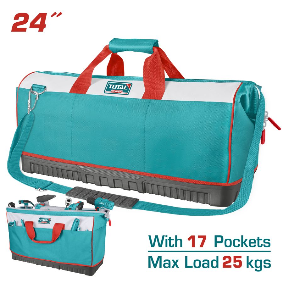 Bolso de Herramientas Base Rigida (24PULG) 60X23X35CM - Total