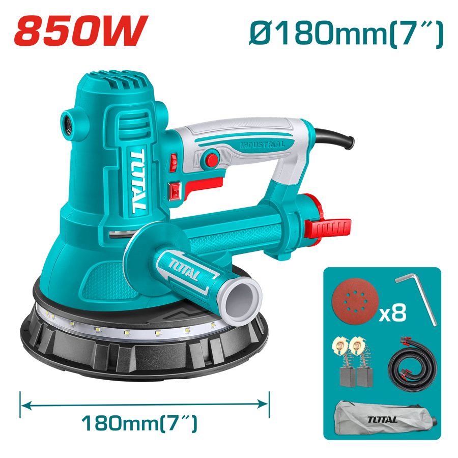 Lijadora Rotorbital de Pared 850W 180MM - Total