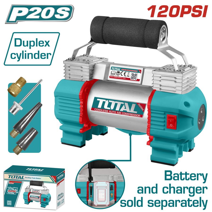 Inflador a Bateria 20V 120PSI - sin Bat - TACLI2026 - Total