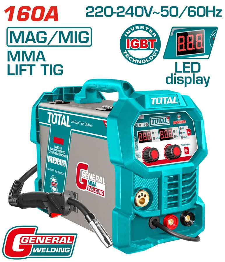 Soldadora Mag/mig/mma/lift Tig 160A - TMGT16058 - Total