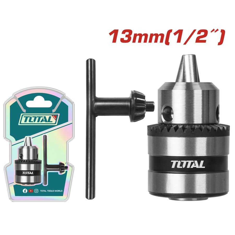 Mandril Metalico con Llave 13MM - Total