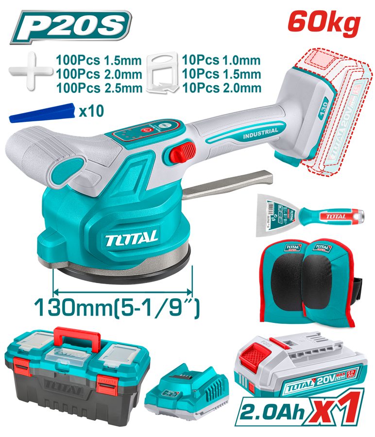 Herramienta Vibratoria P/ Azulejos a Bateria 20V - Bat/car - TTVLI20018 - Total