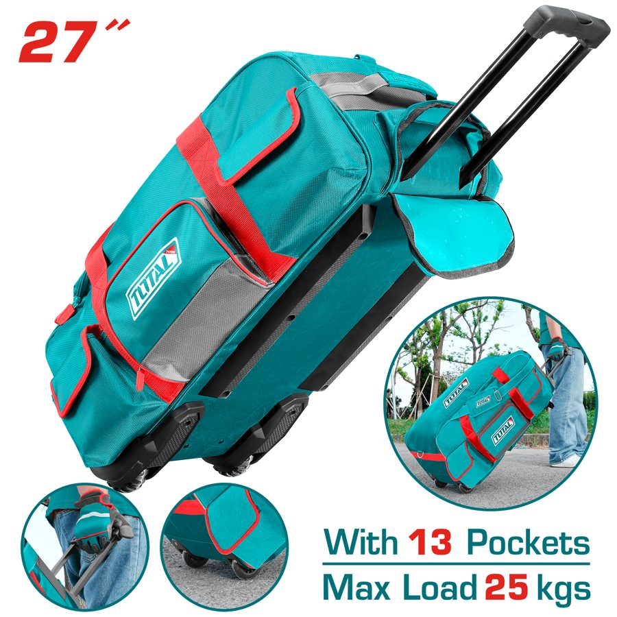 Bolso de Herramientas Rodante (27PULG) 68X29X32CM - Total