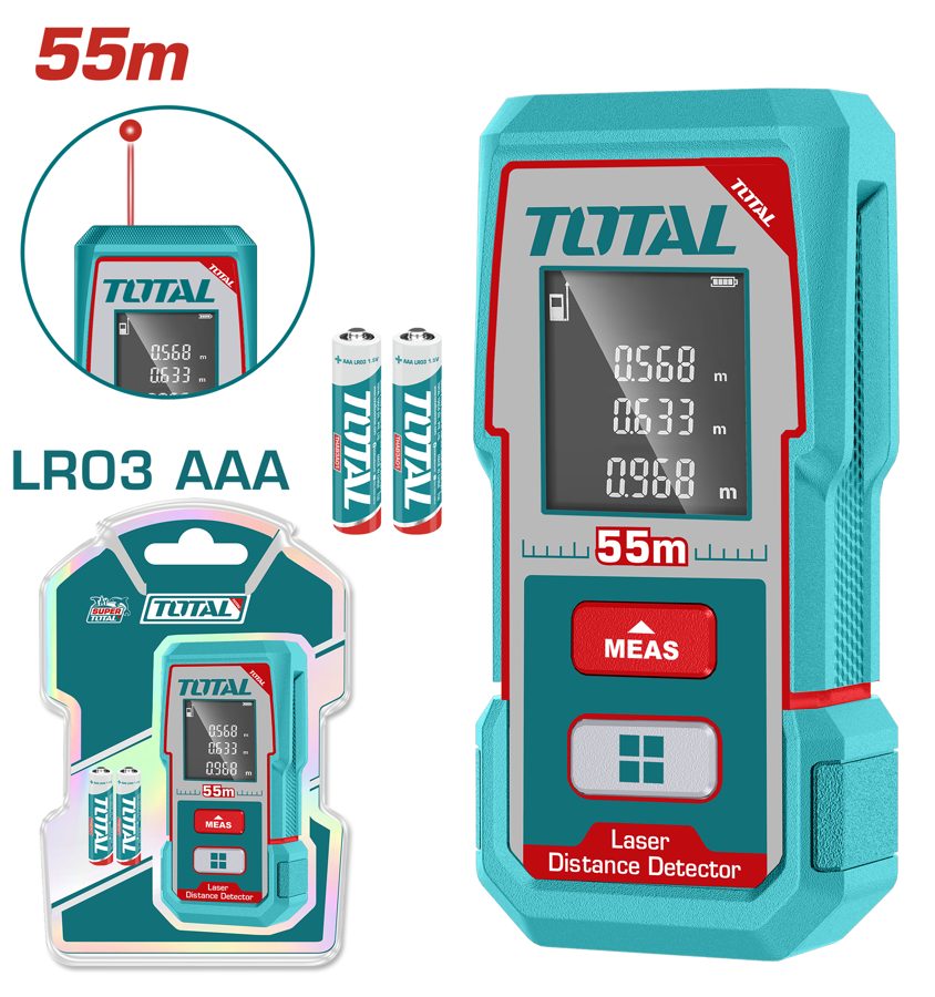 Medidor de Distancia Laser 0.05-55M - Total