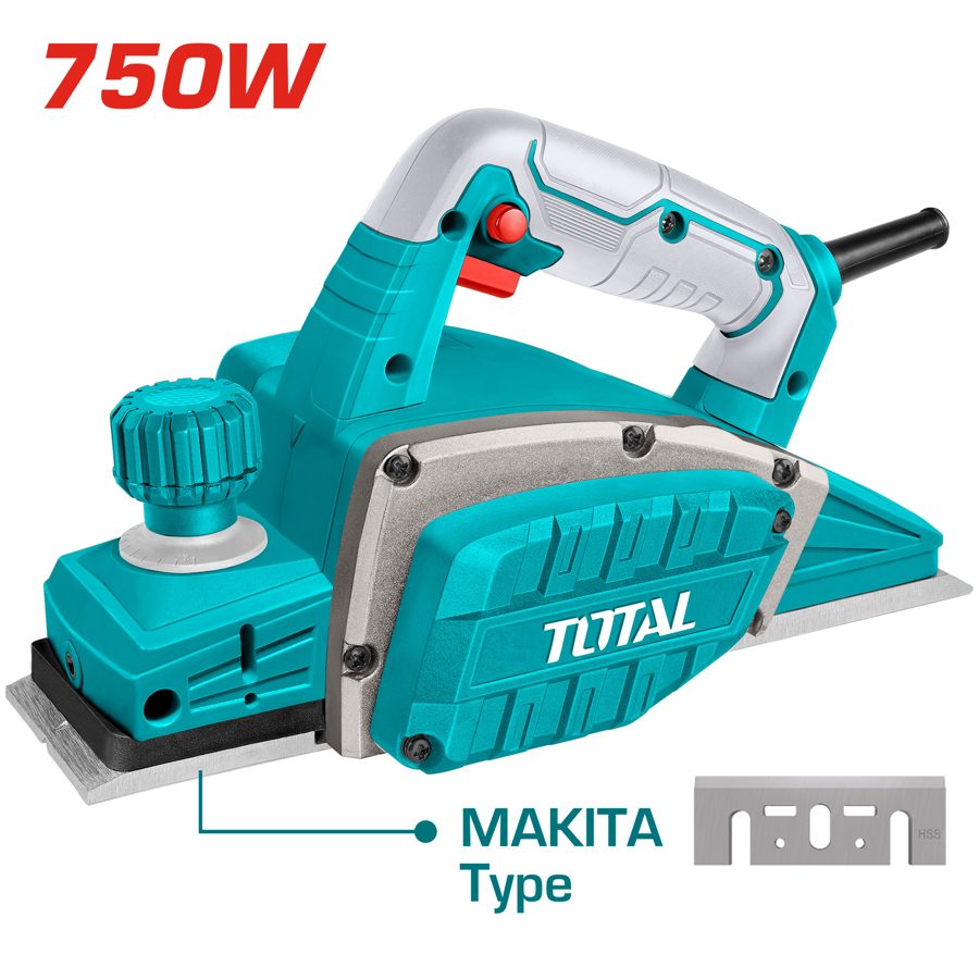 Cepillo Electrico de Mano 750W - TL7508226 - Total