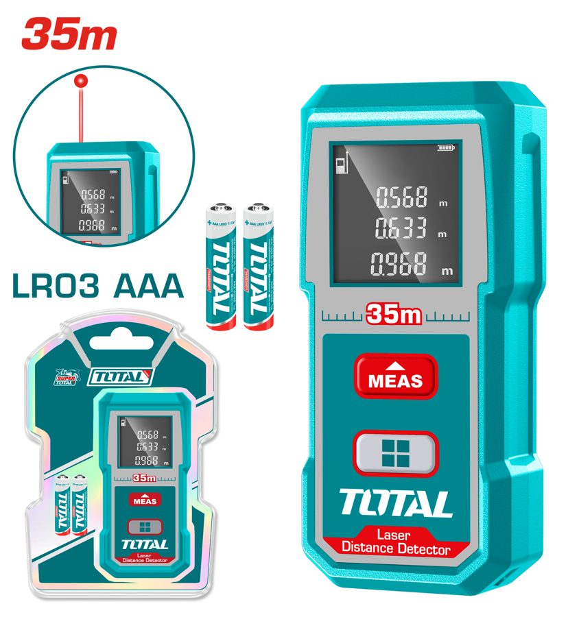 Medidor de Distancia Laser 0.05-35M - Total