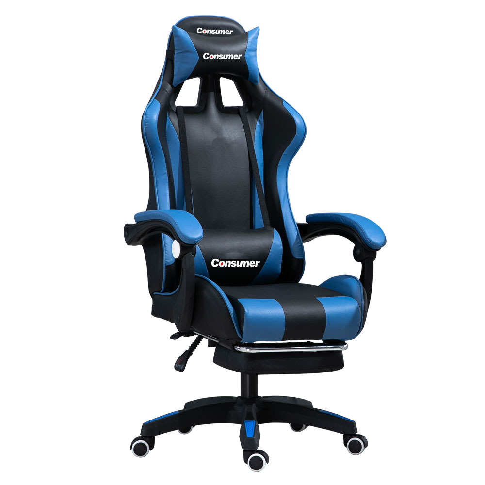 Silla YT-055 Gamer Negro y Azul - Consumer