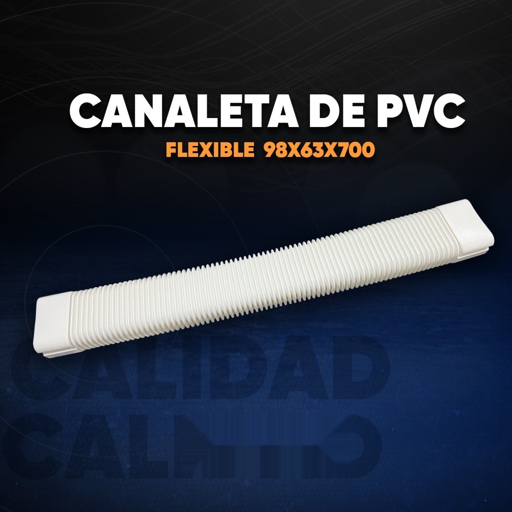 Canaleta de PVC Flexible 98x63x700 - 1553 KAMO