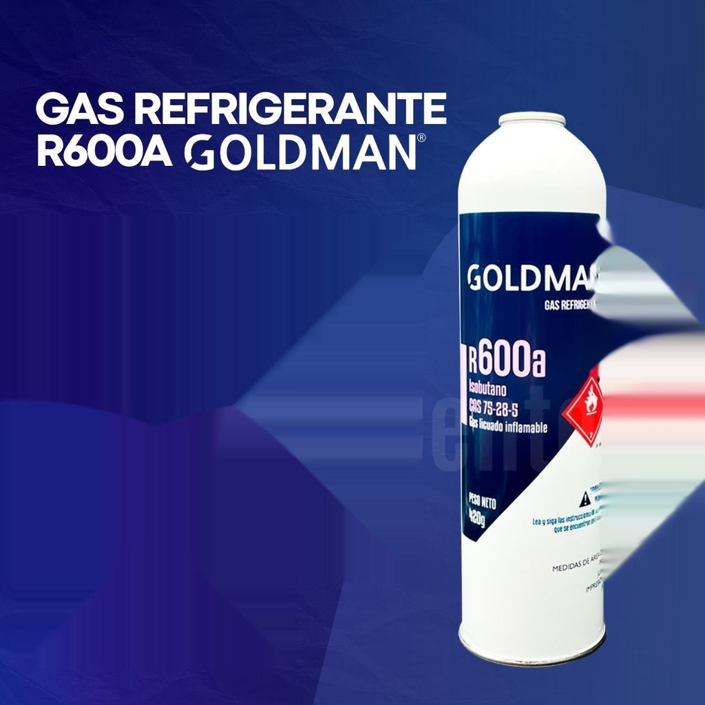 Gas Refrigerante R600a Lata 420 g - Goldman