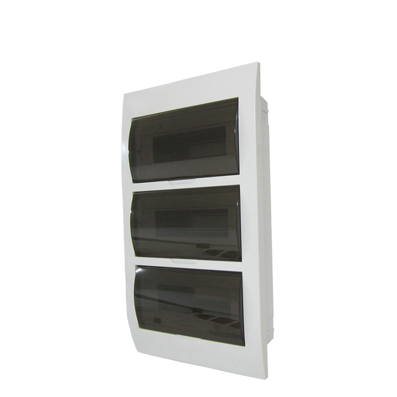 Tablero Embutir Plástico 36 Módulos DIN con Tapa Transparente - LWDF-36 - Argo