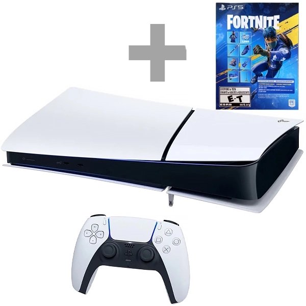 Consola PS5 Slim Digital 825GB + Cupón Fortnite