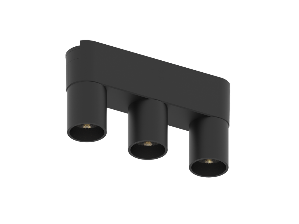 Artefacto LED P/riel Magnetico 6W Luz Calida/neutra/fria Negro Trio Minitrak - Zaga