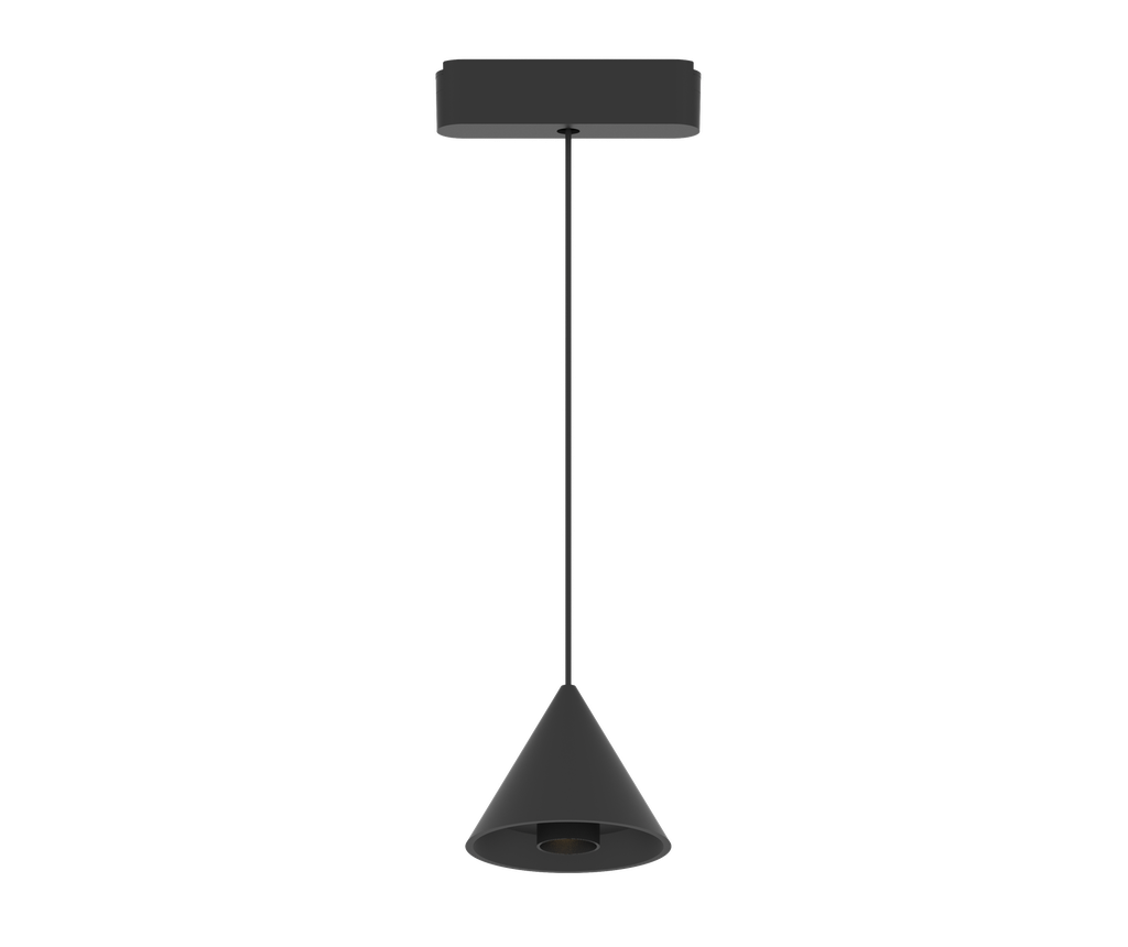 Colgante LED Magnetico 6W Luz Calida/neutra/fria Negro Conix Minitrak - Zaga