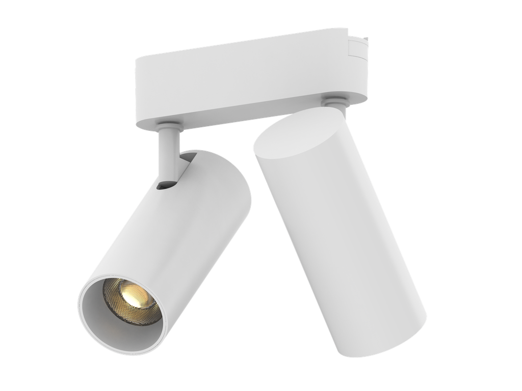 Cabezal LED P/riel Magnetico 2X12W Luz Calida/neutra/fria Blanco Linpi Minitrak - Zaga