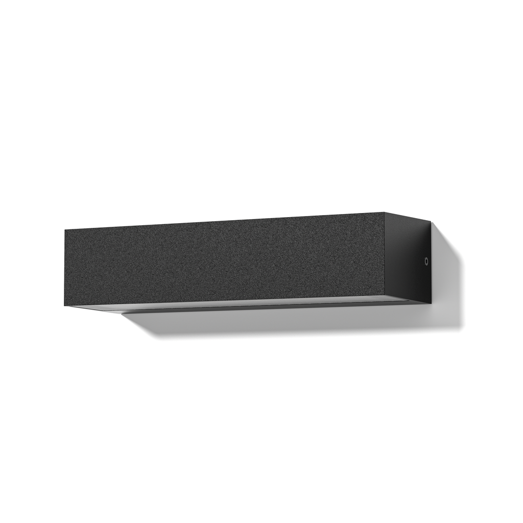 Aplique De Pared Bidireccional LED 11W Luz Cálida Negro Rectangular Canopus 2L Zaga