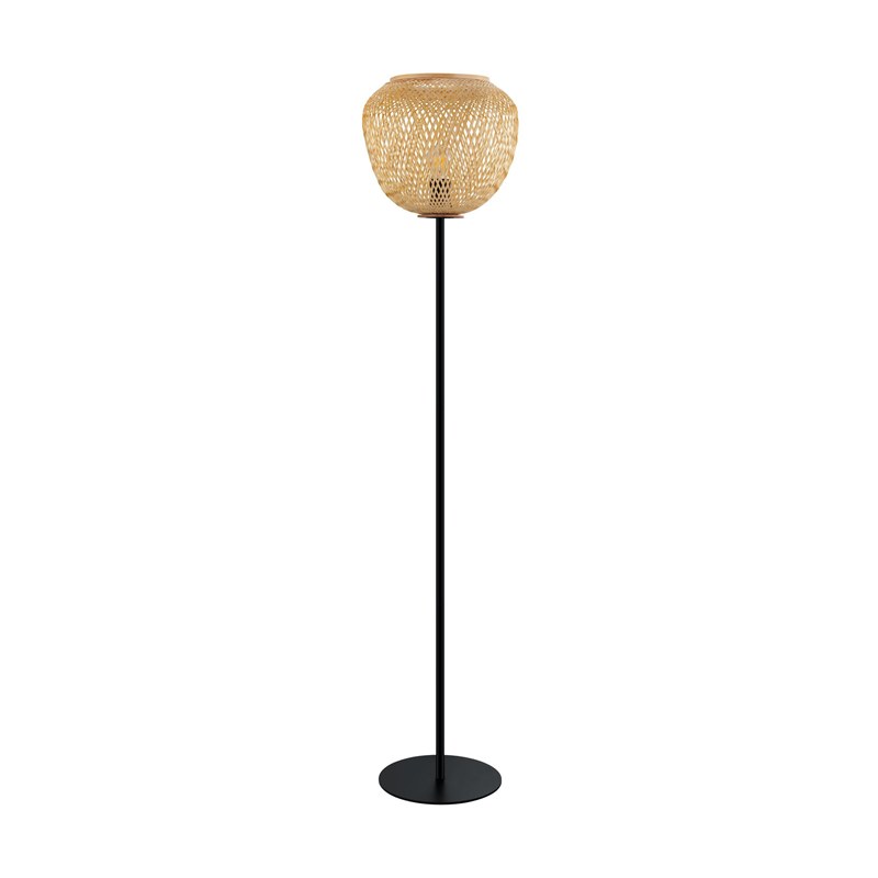 Velador Pie 1L E27 Madera Dembleby - Eglo