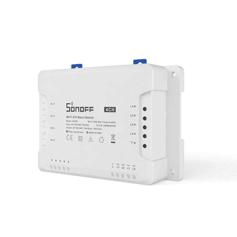 Actuador WIFI 04 Modulos 4CHR3 - Sonoff