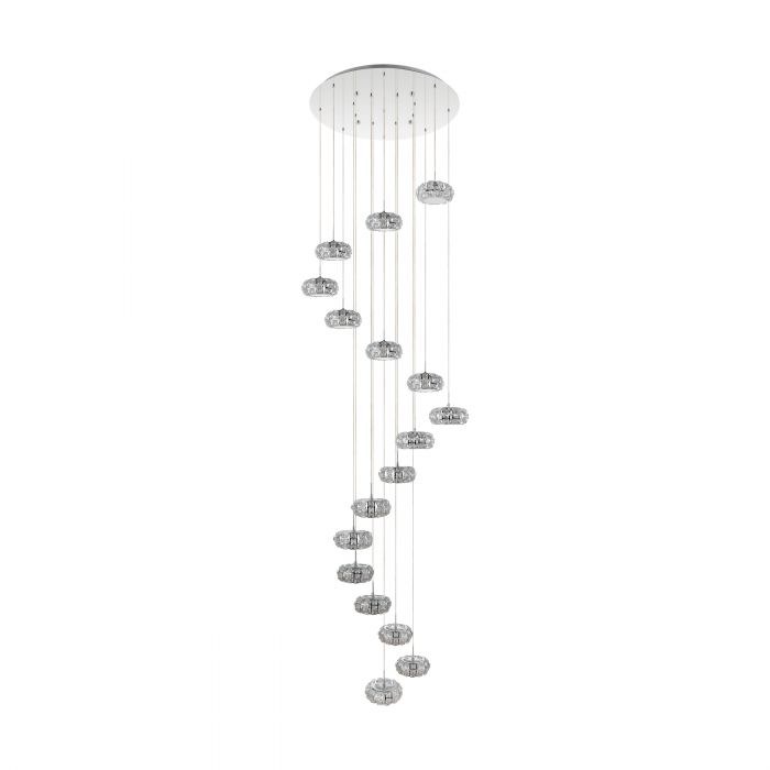 Colgante Corliano 1 De 1 Luz C/ Lamp LED 17X4.5W Calida Cromo Eglo (outlet)
