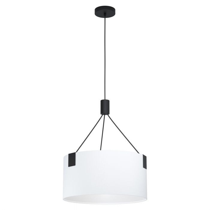 Colgante Tortola E27 De 3 Luces Blanco/negro Eglo (outlet)