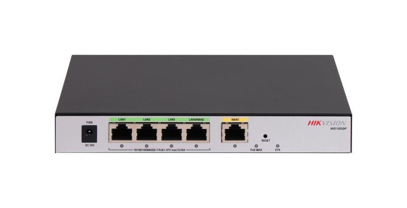 Router Administrable 4 Puertos Ds - 3WG105GP - Si(o - Std) - Hikvision