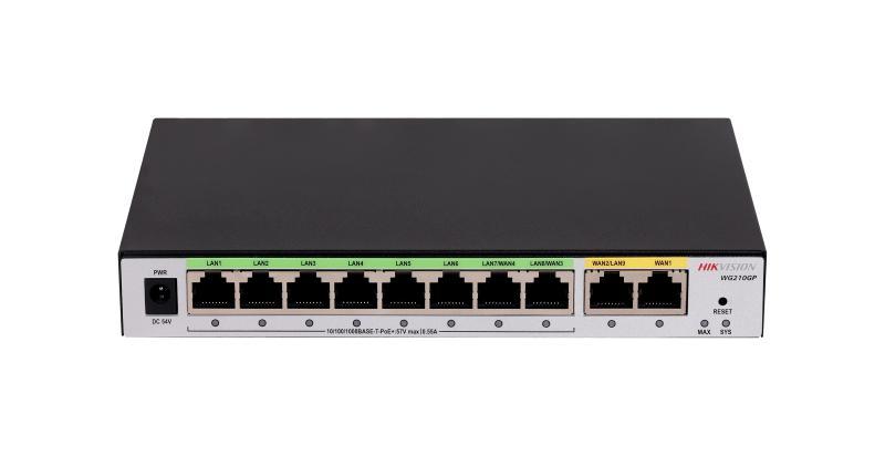 Router Administrable 8 Puertos Ds - 3WG210GP - Si(o - Std) - Hikvision