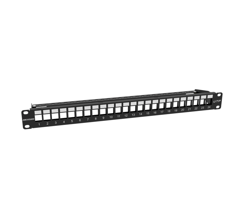 Patch Panel Descargado 24P Ds - 1CP0U24 - 1U(O - Std) - Hikvision